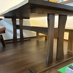 ダイニングテーブル5点セット(DTヤマト4/DCヤマト2両肘回転板座)の画像