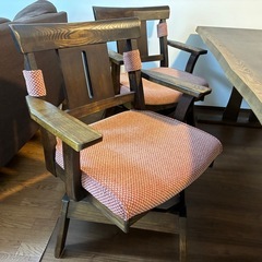 ダイニングテーブル5点セット(DTヤマト4/DCヤマト2両肘回転板座)の画像