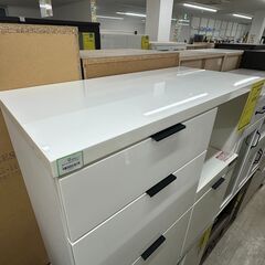 【ジャングルジャングル滋賀草津店】ジモティ来店特価!!　キッチンカウンター　ニトリ　ホワイト　J-2512143の画像