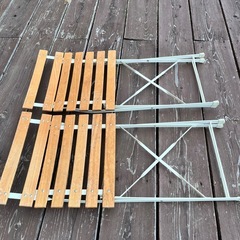 木製 折りたたみ椅子 フォールディングチェア 2脚セットの画像