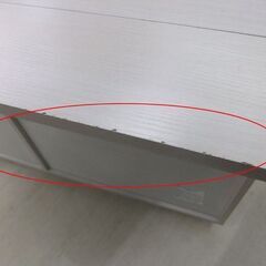 扉付きキッチンワゴン キッチン収納 幅89 ホワイト キャスター付き ワゴン 収納家具 バタフライ 札幌市厚別区 厚別店の画像