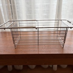 無印良品　ステンレス製 ステンレス　シンクバスケット　スライド式の画像