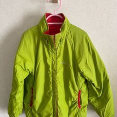 【mont-bell】リバーシブル ダウンジャケット 120｜軽量・高保温｜キッズの画像