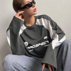 今期オーバーサイズロンＴ100円の画像