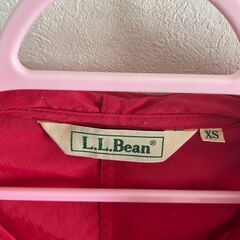 L.L.Bean キッズ ジャケット 120｜フード付き｜赤｜軽くて丈夫の画像