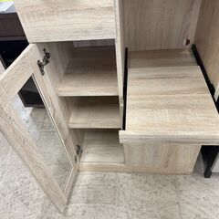 J3398　【リユースのサカイ柏店】　不二貿易　フジボウエキ　レンジ台　収納　木製の画像