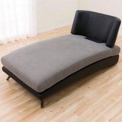 布張りカウチソファ(ポーション2KD GY) の画像
