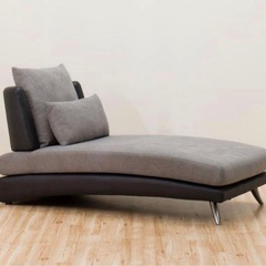 布張りカウチソファ(ポーション2KD GY) の画像