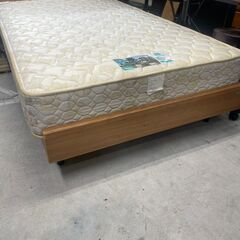 リサイクルショップどりーむ天保山店　セミダブルベッド　No5394マットレス＋No5408ベッドフレーム　セミダブルサイズ　お得なセットです🎵の画像