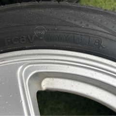 ハイト系ワゴンにオススメ！　155　65 r14  アルミホイール　タイヤ　4本セットの画像