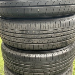 ハイト系ワゴンにオススメ！　155　65 r14  アルミホイール　タイヤ　4本セットの画像