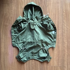 ポンポリース 犬用レインコート　モスグリーン　小型犬の画像