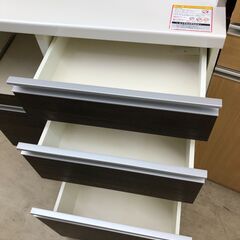 【ジャングルジャングル石津店】パモウナ　システムキッチンボード　おしゃれ　モイス加工　高級家具　幅90cm キッチンボード　キッチンカウンター　ハイタイプ　食器棚　 新生活 収納 堺市 西区 東区 北区 南区 堺区 石津の画像