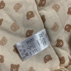 くろわっさんすべべ くま ピンク カバーオール 50-60の画像