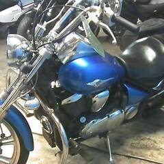 KAWASAKI バルカン900カスタム 青 エンジン始動動画 半額配送キャンペーン 期間限定価格 現状渡し諸経費￥0- 横浜 P-Yardの画像