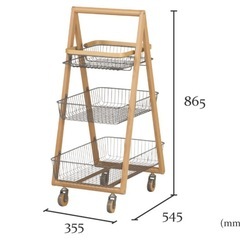 キャリーバスケットワゴンの画像