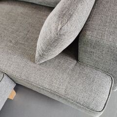 【美品・お届けも可能です】LOWYA（ロウヤ）ソファ＆オットマンセット ソファー ソファベッド 2人掛け の画像