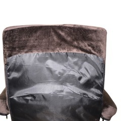 座椅子 リクライニング 14段ギアチェアー いす イス コンパクト【ブラウン】の画像