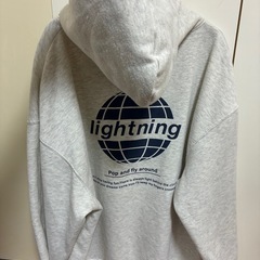 ZIP FIVE グレー パーカー Lサイズの画像