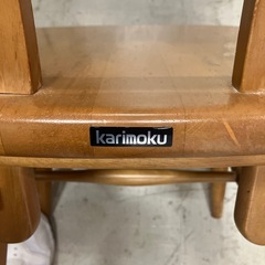 H2512-530 カリモク　RUSTIK チェア　キズ汚れ有りの画像