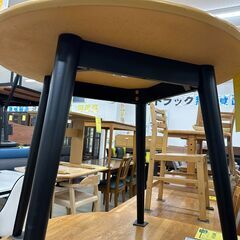 【ジャングルジャングル滋賀草津店】ジモティ来店特価!!　ﾀﾞｲﾆﾝｸﾞ丸ﾃｰﾌﾞﾙ　ナチュラル　J-2512148の画像