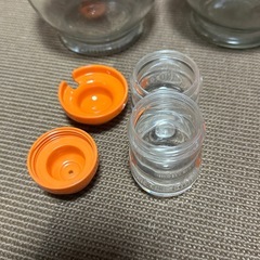 昭和レトロ食器　地球びん　調味料入れ　セットの画像