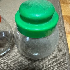 昭和レトロ食器　地球びん　調味料入れ　セットの画像