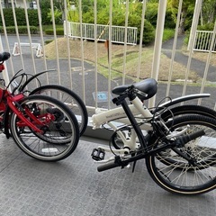 折りたたみ自転車　20インチ　二台セットの画像