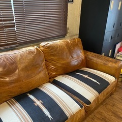 本革ソファ　アメリカンヴィンテージの画像