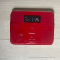 オムロン 体重・体組成計 レッド HBF-252F-Rの画像