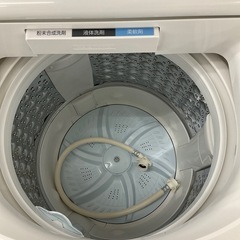 東芝 7.0kg 全自動洗濯機 グランホワイト TOSHIBAZABOON AW-7D9-Wの画像