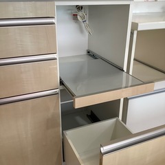 高橋木工所 2枚扉レンジボード グラーノ【トレファク 川越店】の画像