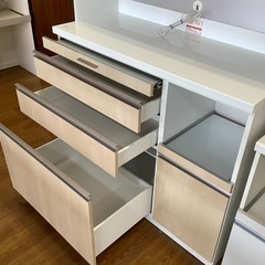 高橋木工所 2枚扉レンジボード グラーノ【トレファク 川越店】の画像