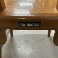 H2512-531カリモク　RUSTIK チェア　キズ汚れ有りの画像