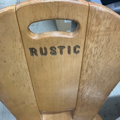 H2512-531カリモク　RUSTIK チェア　キズ汚れ有りの画像