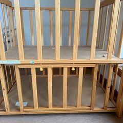 ヤトミ ベビーベッド(+10,000円で布団セット付き)の画像