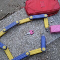 バイク　ロックの画像