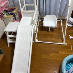 キッズ　遊具　室内　ジャングルジム　ホワイト　白の画像