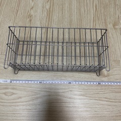 無印良品　ステンレスワイヤーバスケット　の画像