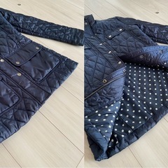 BANANA REPUBLIC キルティング中綿ジャケット　S ネイビーの画像