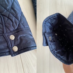 BANANA REPUBLIC キルティング中綿ジャケット　S ネイビーの画像