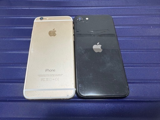 iPhone ジャンク2台セット パーツ取り用 画面割れ (タコ山) 桂川の