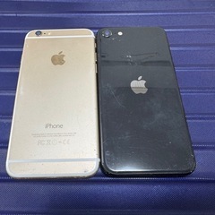 iPhone ジャンク2台セット パーツ取り用 画面割れの画像