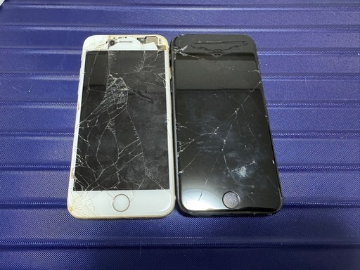 iPhone ジャンク2台セット パーツ取り用 画面割れ (タコ山) 桂川の