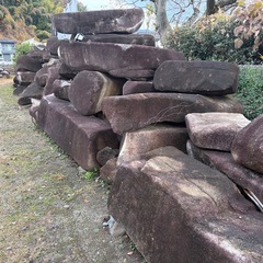 向原石、景石、くつぬぎ石、飛石の画像