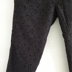 【XL】GU 総柄レース パンツ ゆったりサイズの画像