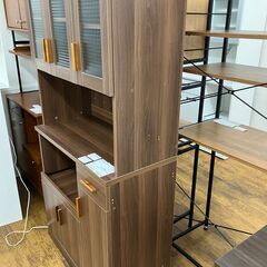 ★リユースのサカイ水戸店★レンジボードブラウンH180×D46×W90クリーニング済みMT6809の画像