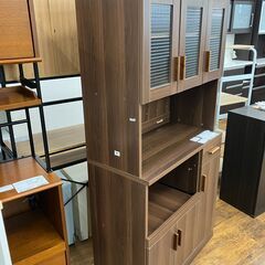 ★リユースのサカイ水戸店★レンジボードブラウンH180×D46×W90クリーニング済みMT6809の画像