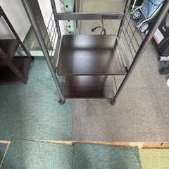 【リサイクルサービス八光】幅49cm　ニトリ 電子レンジラック ダークブラウンの画像