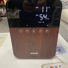 IRIS OHYAMA　アイリスオーヤマ　ハイブリッド式加湿器　KHDK-35-TM　2021年製　アロマ　木目調　デジタル表示　リモコン欠品　稼働確認済　中古　③の画像